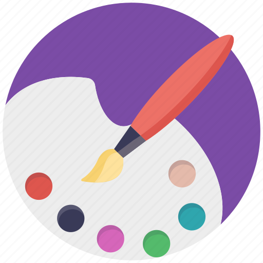 Art, canvas, paint brush, paint palette, painting icon - Download on Iconfinder