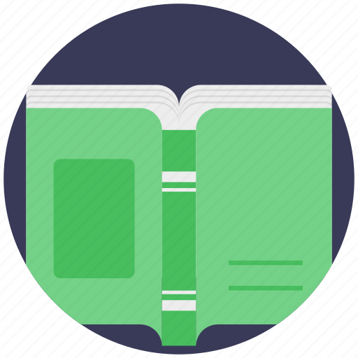 Back side view, education, knowledge, literacy, open book icon - Download on Iconfinder