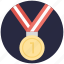 1st position, medal, position holder, star medal, winner 