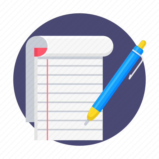 Education, notes, paper, pen, pencil, write, writing icon - Download on Iconfinder