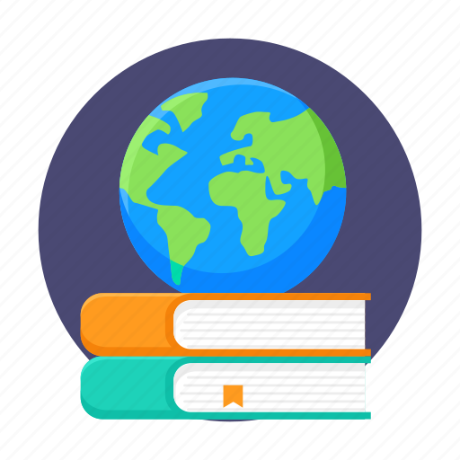 Books, education, global, global knowledge, international, reading, study icon - Download on Iconfinder