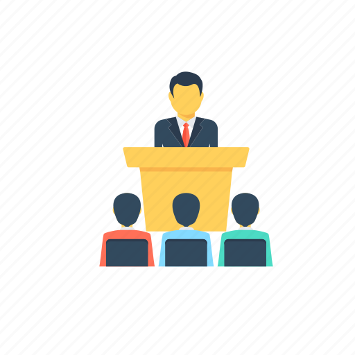 Lecture, man giving lecture., presenter, speaker, trainer icon - Download on Iconfinder