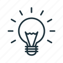 idea, innovation, light bulb, solution