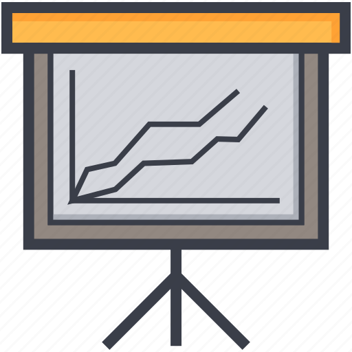 Analysis, presentation, projection screen, statistics, stats icon - Download on Iconfinder
