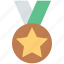 award medal, medal, prize, reward, star medal, winner 
