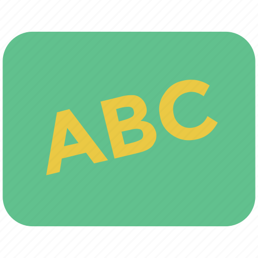 Abc, alphabets, education, reading, study, whiteboard icon - Download on Iconfinder