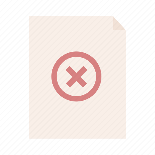 Education, fail, paper, school, test, wrong icon - Download on Iconfinder