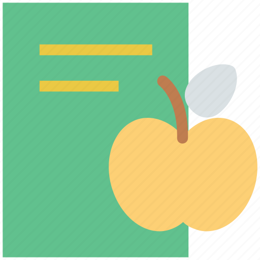 Apple, book, diet chart, diet plan, healthy diet, healthy eating icon - Download on Iconfinder