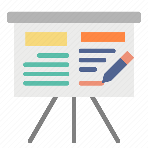 Board, education, learning, lecture, teach, teaching, white icon - Download on Iconfinder