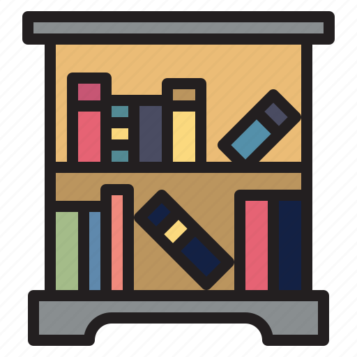 Book, furnuture, household, shelf, storage icon - Download on Iconfinder