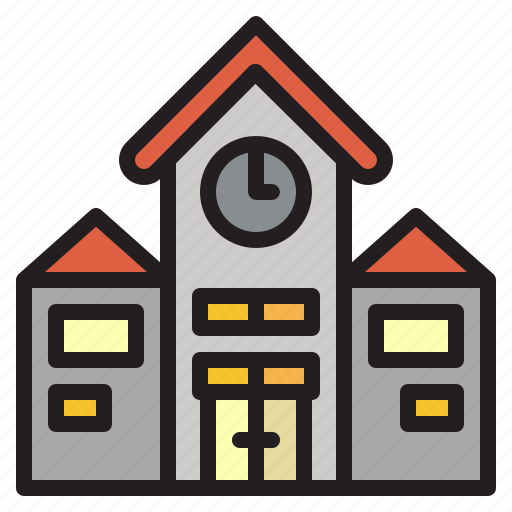 Building, college, education, high, school icon - Download on Iconfinder