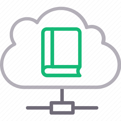 Book, cloud, education, network, sharing icon - Download on Iconfinder