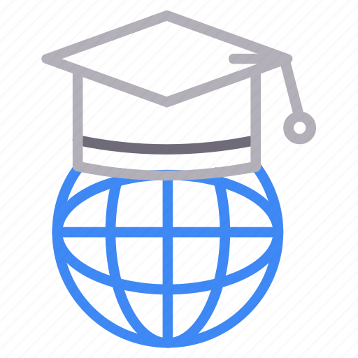 Degree, diploma, global, online, world icon - Download on Iconfinder