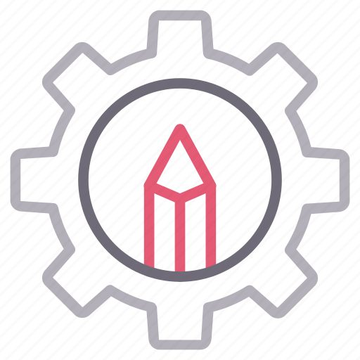 Cogwheel, edit, education, pencil, setting icon - Download on Iconfinder