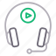 audio, headphone, music, play, video 