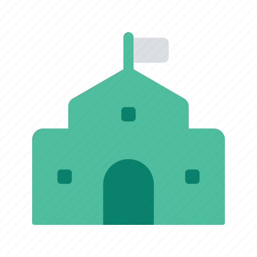Building, campus, college, educate, education, school icon - Download on Iconfinder