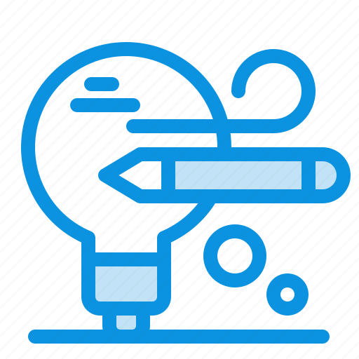 Bulb, education, pencil icon - Download on Iconfinder