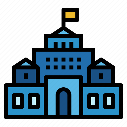 Academy, building, college, education, school icon - Download on Iconfinder