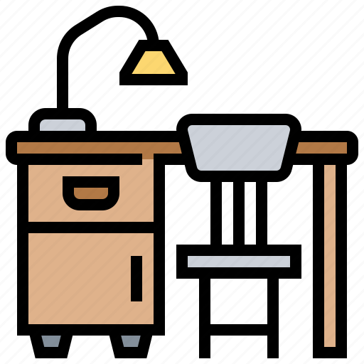 Desk, education, station, table, work icon - Download on Iconfinder