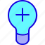 add, bulb, creative, education, idea, innovation, light 