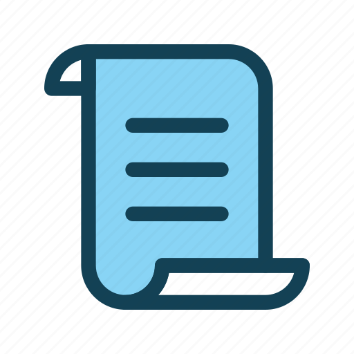 Document, paper, receipt, script icon - Download on Iconfinder