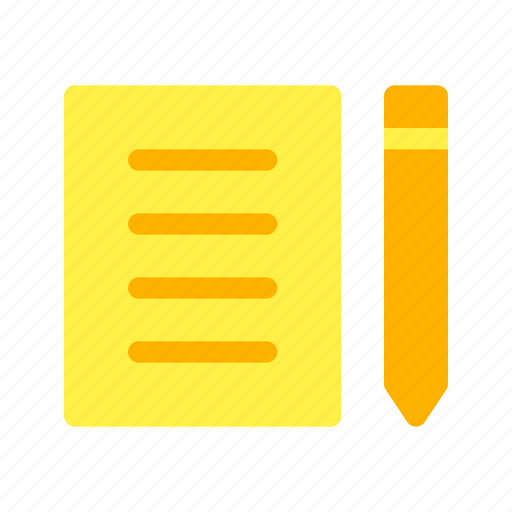 Note, pencil, task, text icon - Download on Iconfinder