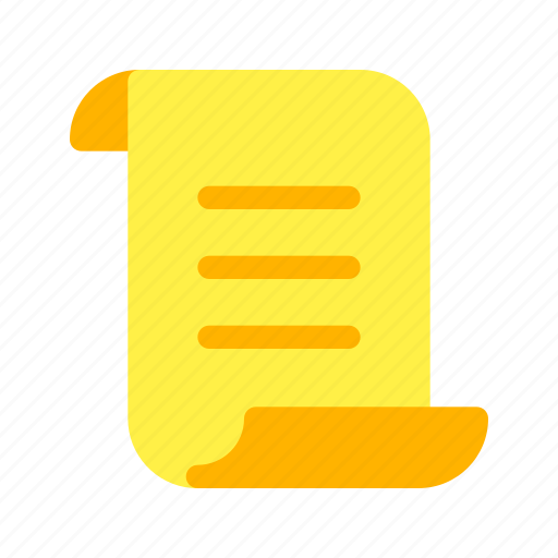 Document, paper, receipt, script icon - Download on Iconfinder