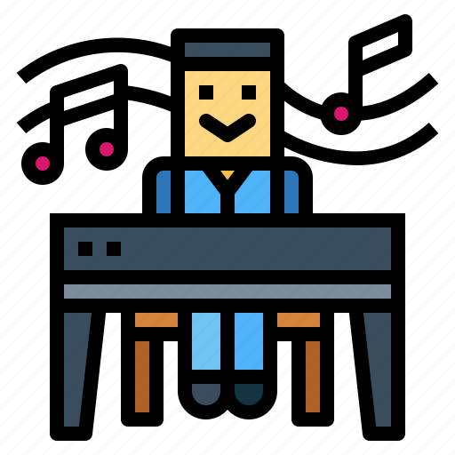 Class, learning, music, piano, playing icon - Download on Iconfinder
