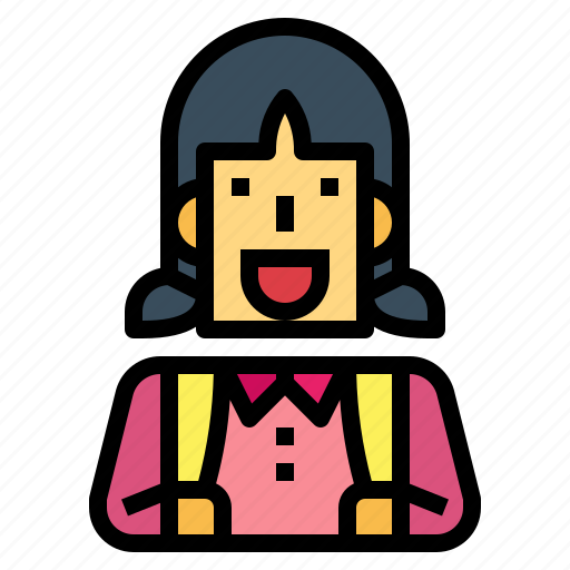 Avatar, girl, people, student icon - Download on Iconfinder