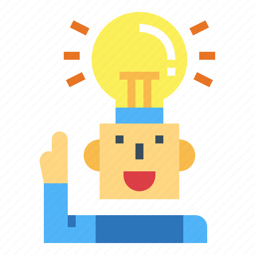 Bulb, head, idea, invention, light icon - Download on Iconfinder