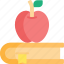 apple, book, education, knowledge