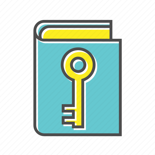 Book, education, help, key, library, question, school icon - Download on Iconfinder