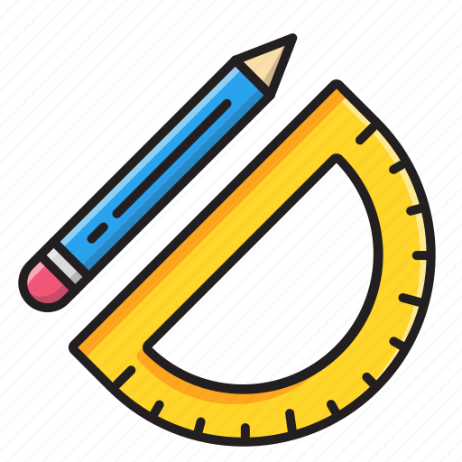 Education, pencil, ruler, school, study, tools icon - Download on Iconfinder