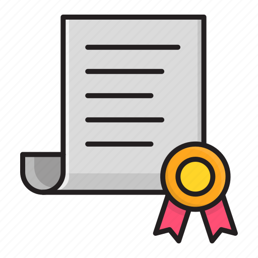 Certificate, document, education, file, page, paper icon - Download on Iconfinder