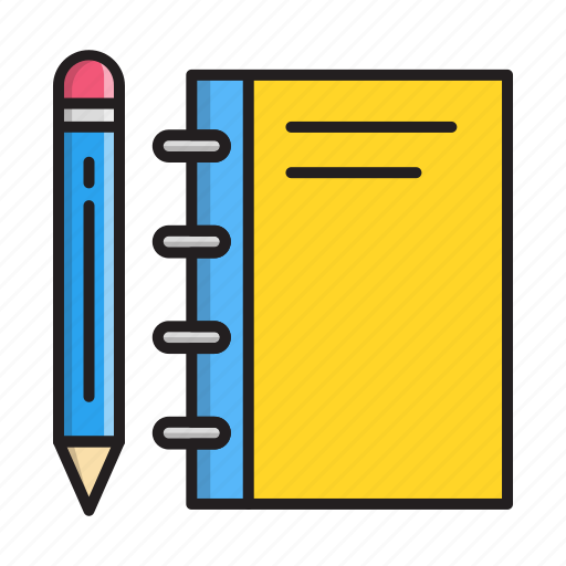 Book, diary, education, pen, pencil, reading, write icon - Download on Iconfinder