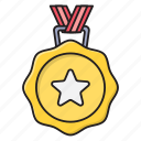 achievement, badge, medal, prize, winner
