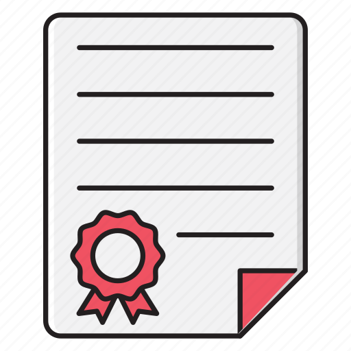 Certificate, degree, document, education, file icon - Download on Iconfinder