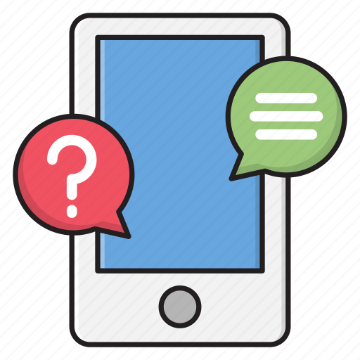 Faq, help, mobile, phone, question icon - Download on Iconfinder
