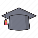 cap, degree, graduation, hat, school