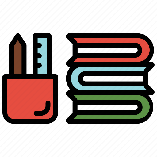 Book, learning, pen, pencil, stationery icon - Download on Iconfinder