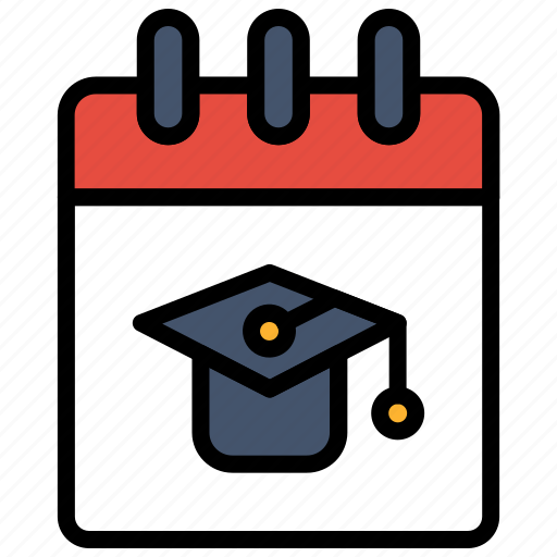 Calendar, cap, date, graduate, graduation, time icon - Download on Iconfinder