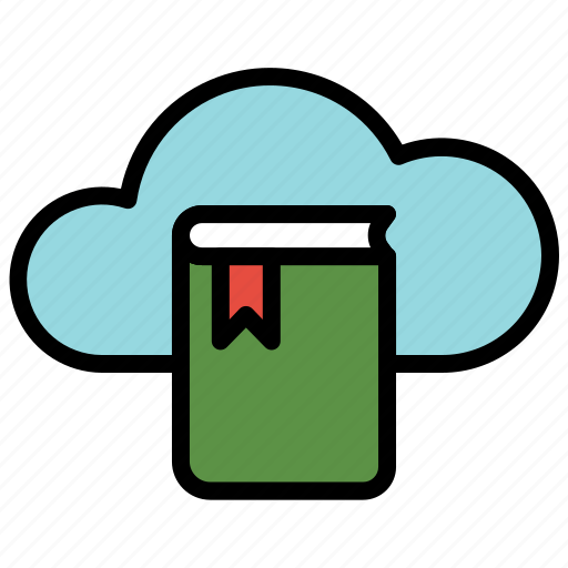 Book, books, cloud, e-book, online, reading icon - Download on Iconfinder