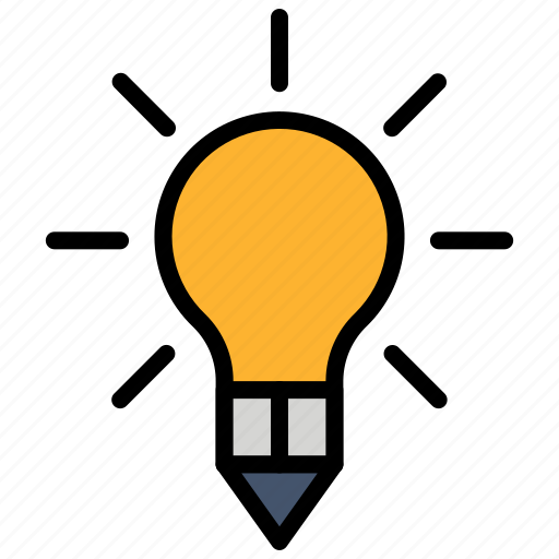 Bulb, idea, ideas, pen, pencil icon - Download on Iconfinder