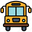 bus, school, transportation 
