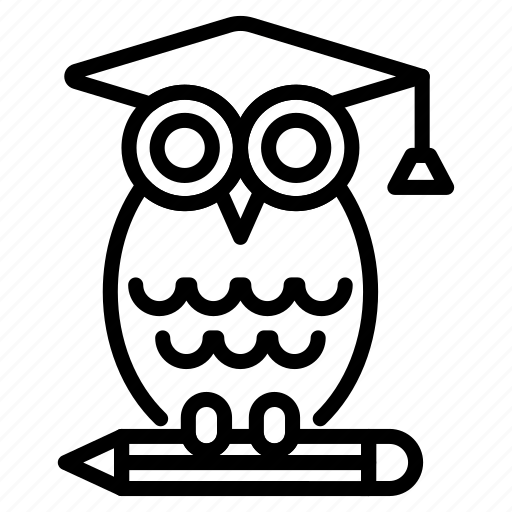 Wisdom, owl, knowledge, learning, education icon - Download on Iconfinder