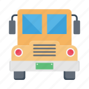 bus, vehicle, automobile, school, carry