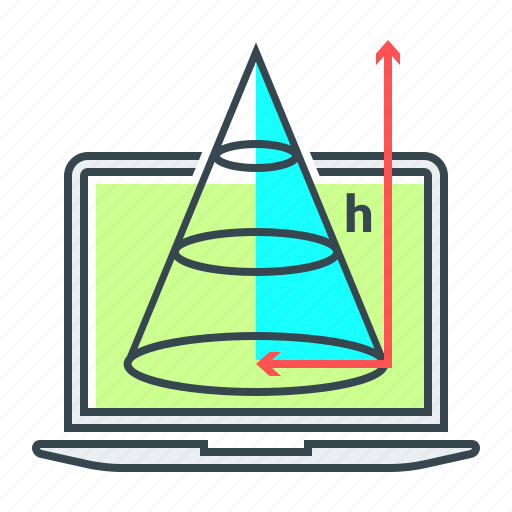 Geometry, science, trigonometry, figure, height, shape icon - Download on Iconfinder