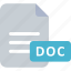 document, doc file, format, sheet, file extension 