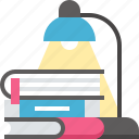 book, desk, education, knowledge, lamp, learn, study