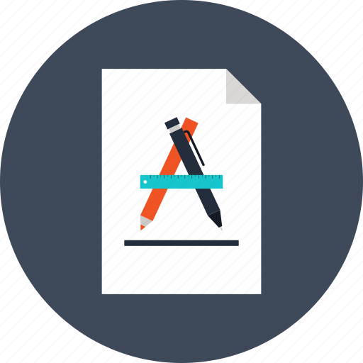 Art, design, paper, pencil, ruler, draw, graphic icon - Download on Iconfinder